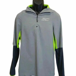 Men’s Under Armour x Steph Curry SC Lightweight Gray/Neon Zip Jacket mall) $80